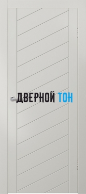 Гладкая окрашенная дверь с фрезеровкой Эмаль 6